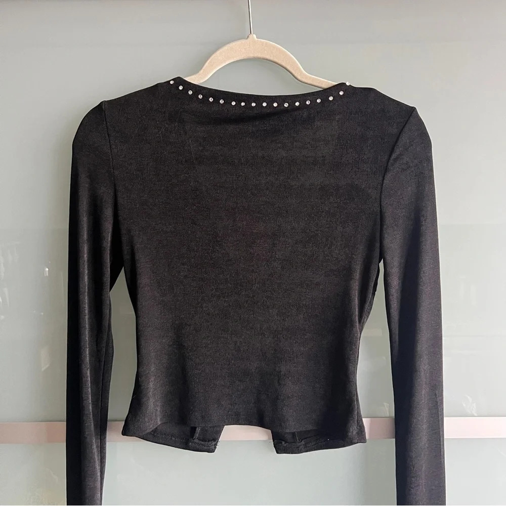 Motel Rhinestone Cardigan Top - Picture 4 of 4